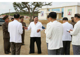 김정은, 피해복구 현장 또다시 시찰