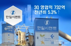 한일시멘트 '내실 다지며 성장' 3분기 영업이익 732억원 5.3%↑