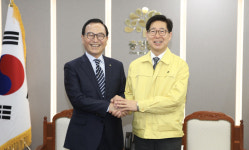 박상돈 천안시장, 양승조 충남도지사 만나 현안사업 협력 요청