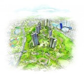 코오롱글로벌, 교동 하늘채 스카이파크 내달 중 선보인다...강릉 민간공원 특례사업지