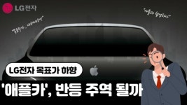 [이슈] LG전자 '실질적 매도' 의견…'애플카'가 반등 주역 되나?