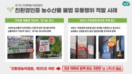경기도 특사경, 친환경 농수산물 불법유통 45건 적발