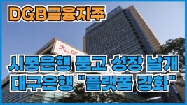 [이슈] DGB금융, 시중은행 품고 성장 날개...대구은행 플랫폼 강화