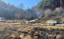 전남 장흥 진목리 화재 진화….산불 전이 사전차단 완료