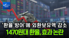 [이슈] 외환보유액 줄였는데 환율은 1470원대…외환개입 효과 논란