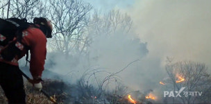 광양 옥곡면 산불 야간진화 돌입···대응1단계 발령