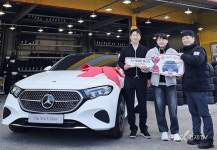 타이어뱅크, 전국 500호점 돌파 기념···빅세일 페스타 1등 벤츠 인도 완료