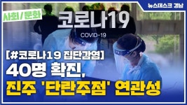 40명 확진, 진주 단란주점 연관성