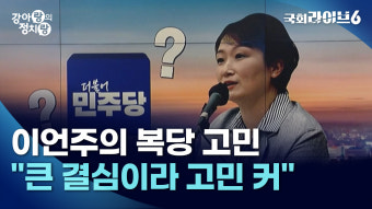 빅텐트 전쟁, 이언주 복당 고민 [강아랑의 정치랑]