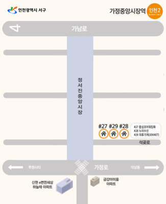 가정동 정서진중앙시장 점포주 3명 확진 '초비상' - 서구, 시장 상인등 전수 검사 | 포토뉴스