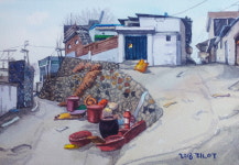 함봉산 마주한 시골동네는 허물어지고...