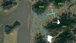 별립산 남쪽, 망월평야를 가르는 삼거천
