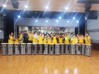 발달장애인 공연팀 두드리락, 국제포럼 오픈행사에서 난타 공연