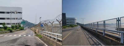 영종 운북동 해안 철조망 0.7㎞ 미관펜스로 교체