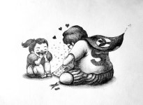 연필 - 행복한 추억, 기초 소묘, 그림일기에 남아있는