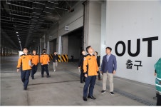 임원섭 인천소방본부장, 청라로지스틱스센터 방문, 안전 확인