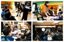 미림극장에서 한일 영화놀이터 진행한 일본 가와사키시 아트센터 전문가들