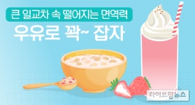 큰 일교차 속 떨어지는 면역력, 우유로 꽉~ 잡자