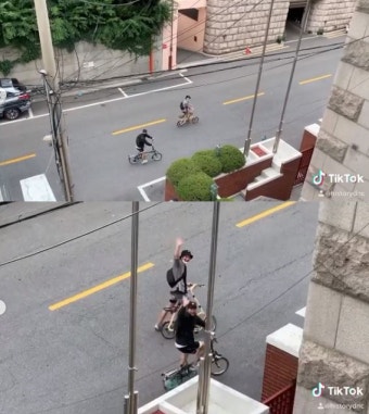 송중기·양경원, 함께 자전거 타며 친분 과시...근황 공개