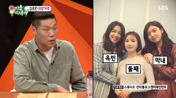 미운 우리 새끼 배우 김옥빈, 막내 동생 결혼으로 우울한 마음 털어놓아 전해져