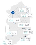 부산방향 오산남사4(LCS) | 고속도로 추석귀성으로 일부구간 정체...대전 1시간30분, 부산 4시간30분, 광주 3시간40분 소요