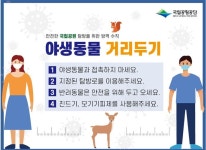 국립공원공단, 전국 21개 국립공원에서 ‘야생동물 거리두기’ 캠페인 실시