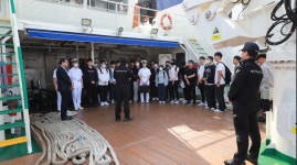 부산해양경찰서, 한국해양대학교 재학생 경비함정 견학 실시