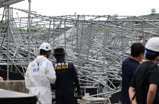 경찰, 하남 무대 붕괴 사고 현장 합동 감식...원인 규명