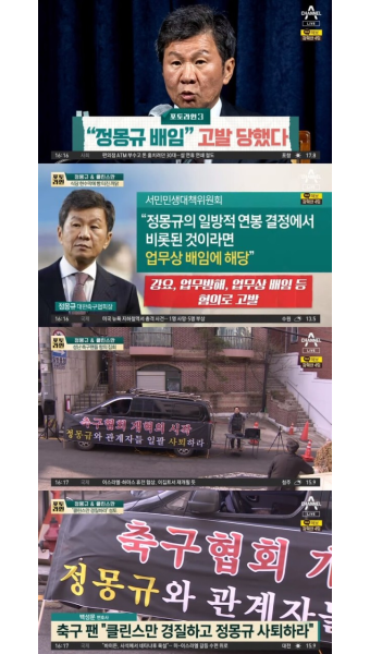 클린스만 뽑은 정몽규, 고발당해…업무방해 혐의