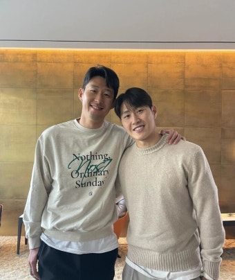 '하극상 논란' 이강인, 런던까지 건너가 손흥민에게 사과...이를 감싼 캡틴