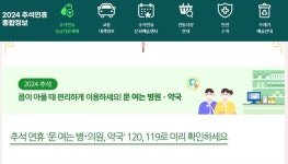 추석 연휴 문여는 서울 병의원 5922개소 운영...약국 6533개소