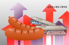 햄 등 육가공 식품 가격 올랐다