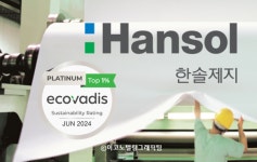 한솔제지, 지속가능성 평가서 2년 연속 플래티넘 등급 획득