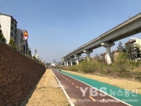 용인시 처인구, 금학천 고수호안 벽돌모양 새단장 눈길