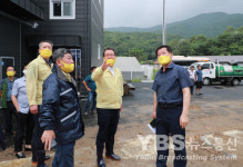 조광한 남양주시장, 이재민 대피시설 위문 후 수해 피해 응급복구 현장 방문