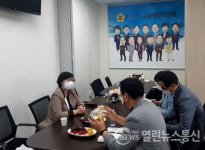 경기도의회 박옥분 의원, 수원 광교호수중학교 학교건립 상황 점검 정담회 열어