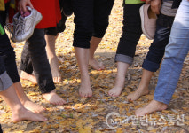 행복한동행 어싱협회, 남양주시 맨발 걷기대회 성료..홍유릉 둘레길 맨발로 걸어