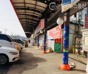 화성시, 사강시장 광고물부착 방지시트 설치… 시장 상인 호평