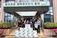 자매결연지 홍천군 두촌면에 도서 기증