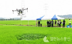 서철모 화성시장, 벼 병충해 방제 지원사업 현장방문