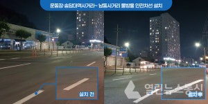 용인시, 처인구 물방울 안전차선 시범 설치 사업 확대