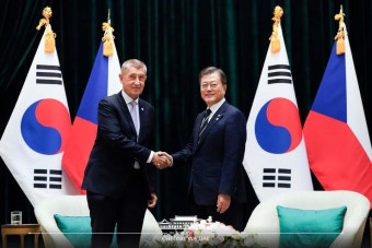 문 대통령, 체코와 