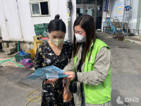 광산구 외국인 대상 3차 백신 접종 거리 홍보활동