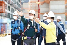 송재환 시장 권한대행, 대형건설공사장 특별 현장점검 나서