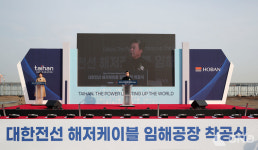 충남 당진 고대지구 일원에 대한전선 해저케이블 임해공장 착공