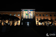 충북도 청사 본관 앞 야간 보행로 조명시설 확충