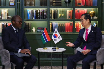 한덕수 총리, 유럽순방 돌입..올리버 다우든 영국 부총리와 면담 진행