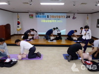 구리농수산물공사, 농수산물도매시장 유통인 대상 심폐소생술 실시