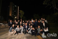 오산시 1호 아파트 야간경관조명 설치지원 원동 한양수자인서 점등식 열려