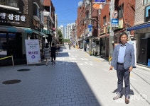박승진 시의원, 중랑구 동일로 일대 보도공사 완료...안전한 보행환경 조성